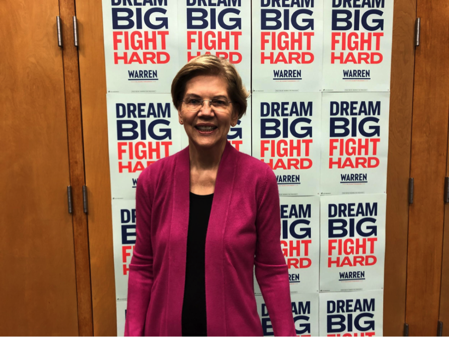 Elizabeth Warren stops in Durham on campaign tour