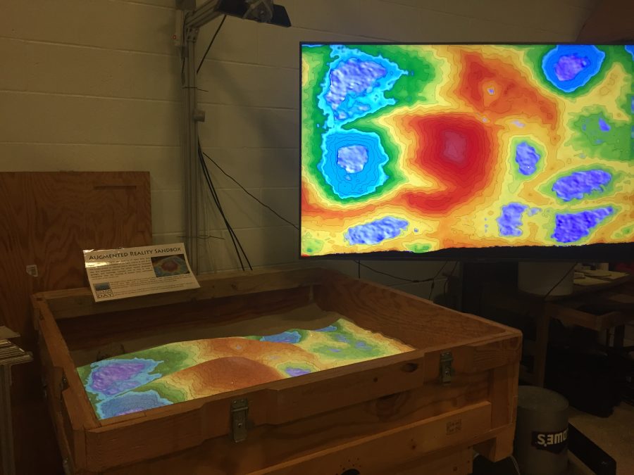 Topography sandbox makes learning three-dimensional