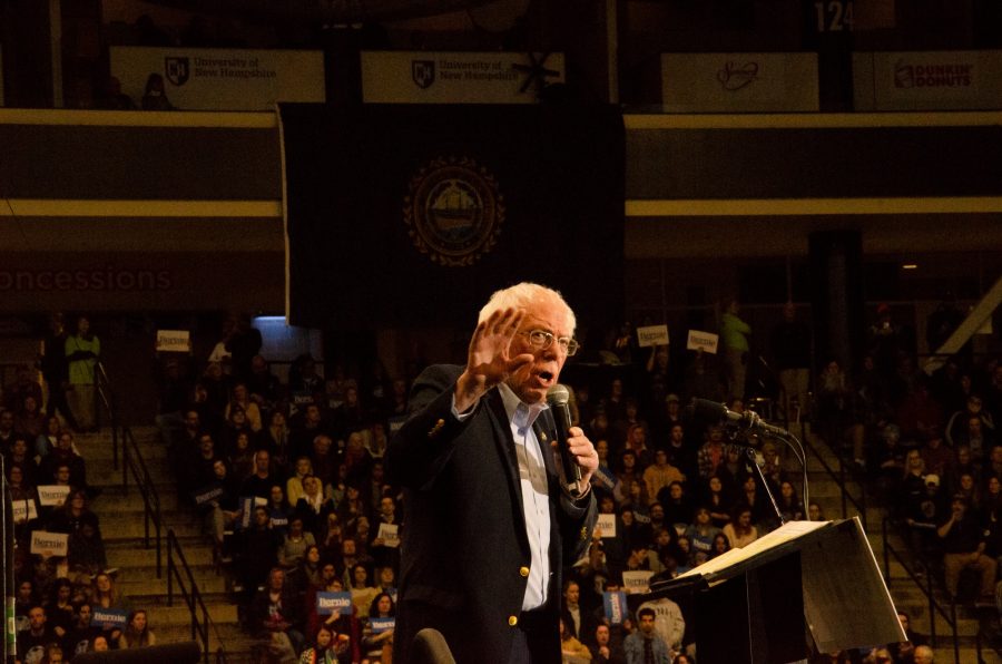 Sanders joined by Rep. Ocasio-Cortez, The Strokes in UNH rally