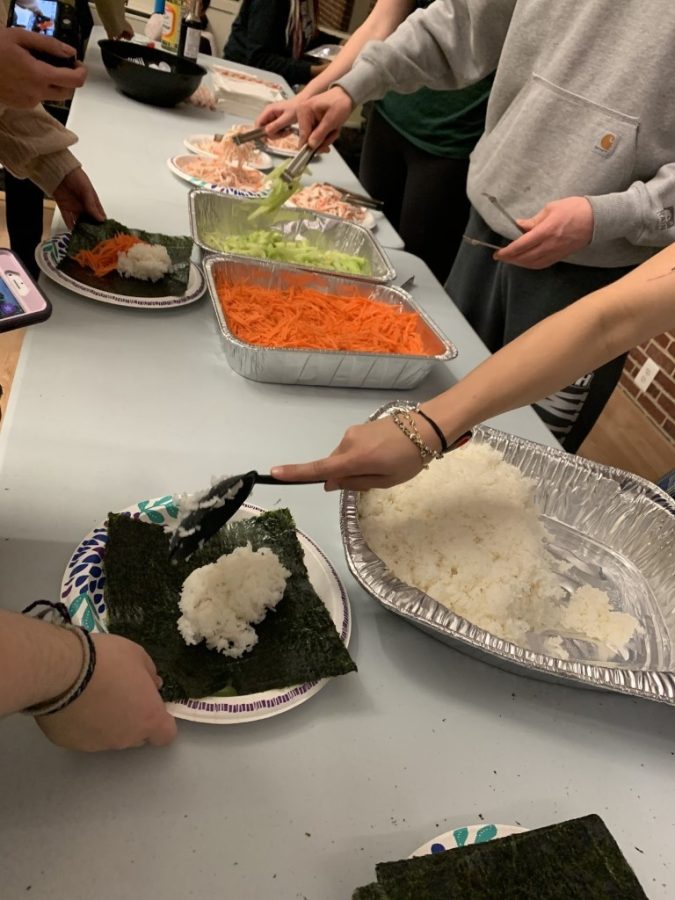 United Asian Coalition and Hillel host kosher sushi night
