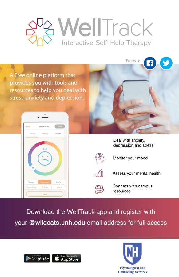 WellTrack – A resource for the UNH community struggling with stress, anxiety or depression