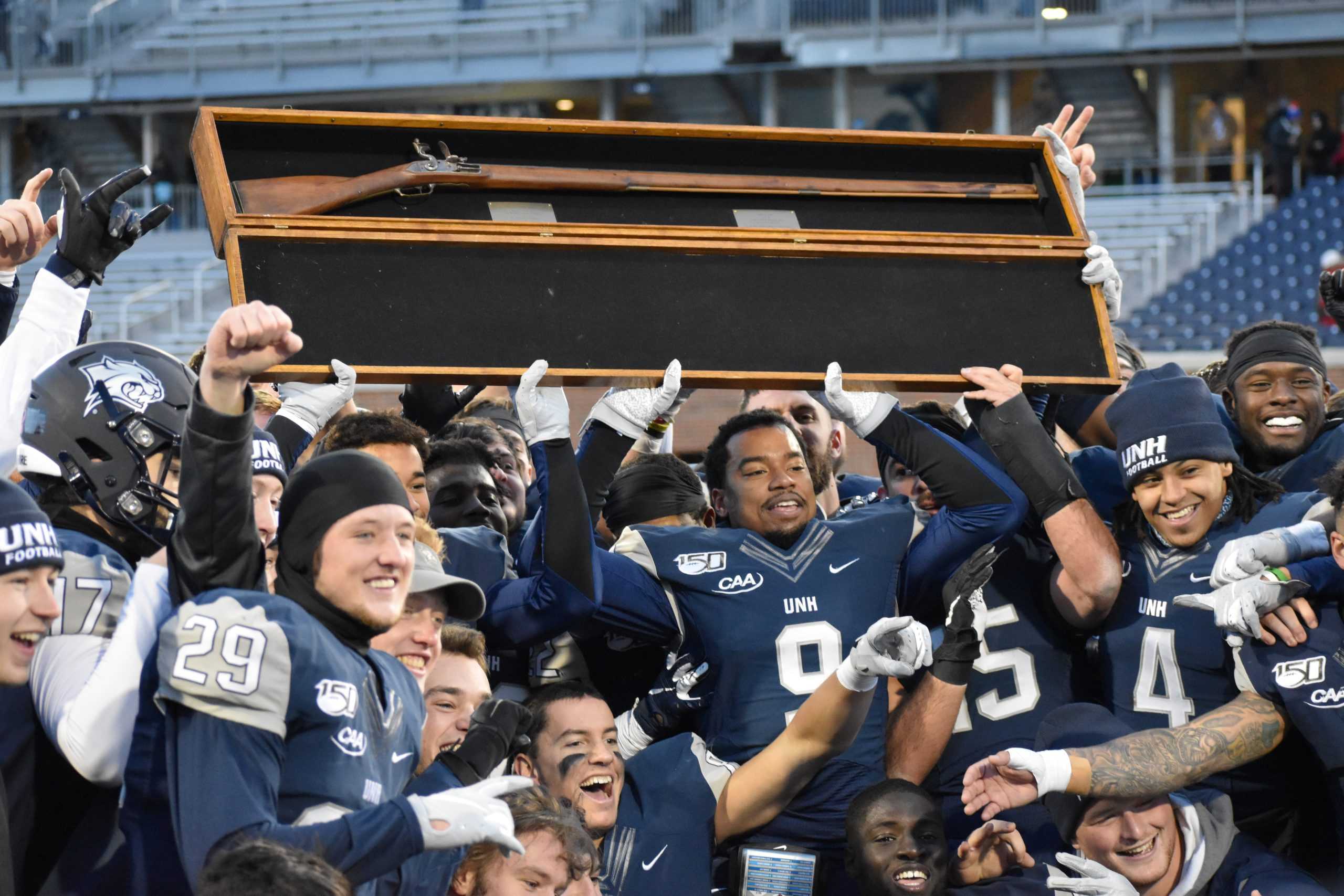 UNH football Wildcats will vie to keep the BriceCowell Musket in