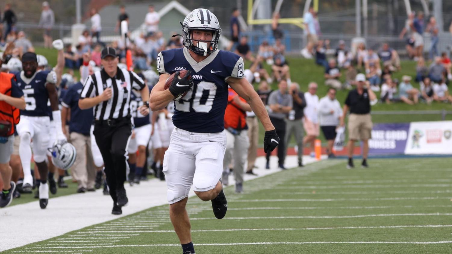 UNH Football: Dylan Laube and the Wildcats Take Care of Business in ...