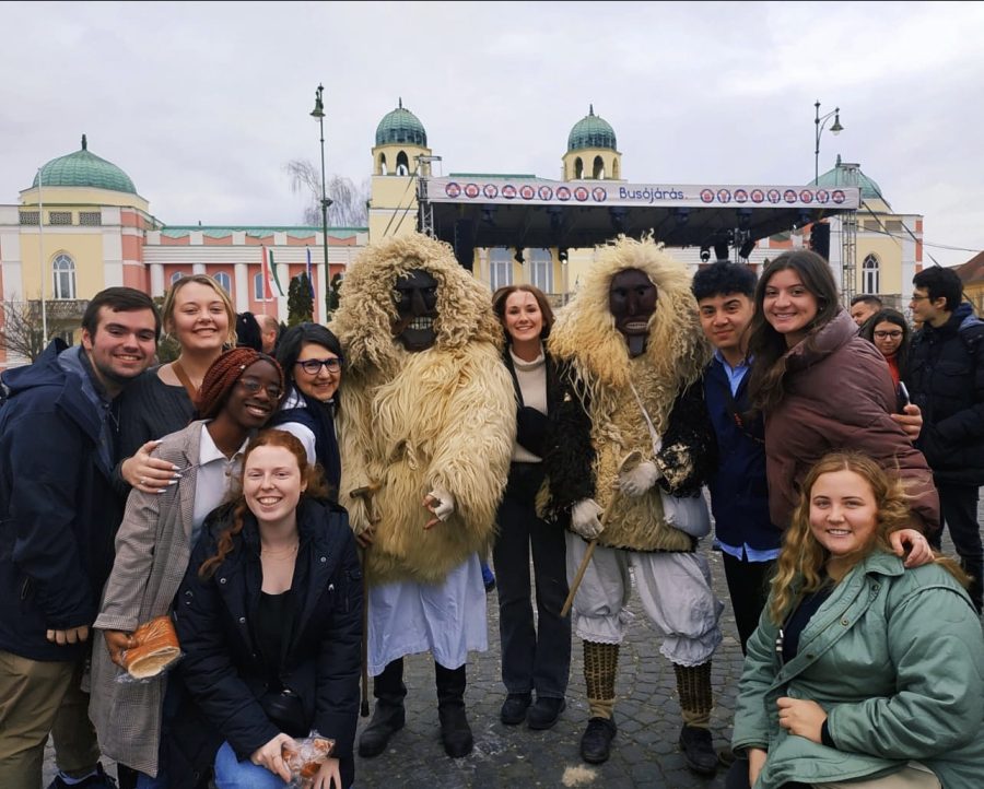 Nine UNH students begin their study abroad journey in Budapest, Hungary. 