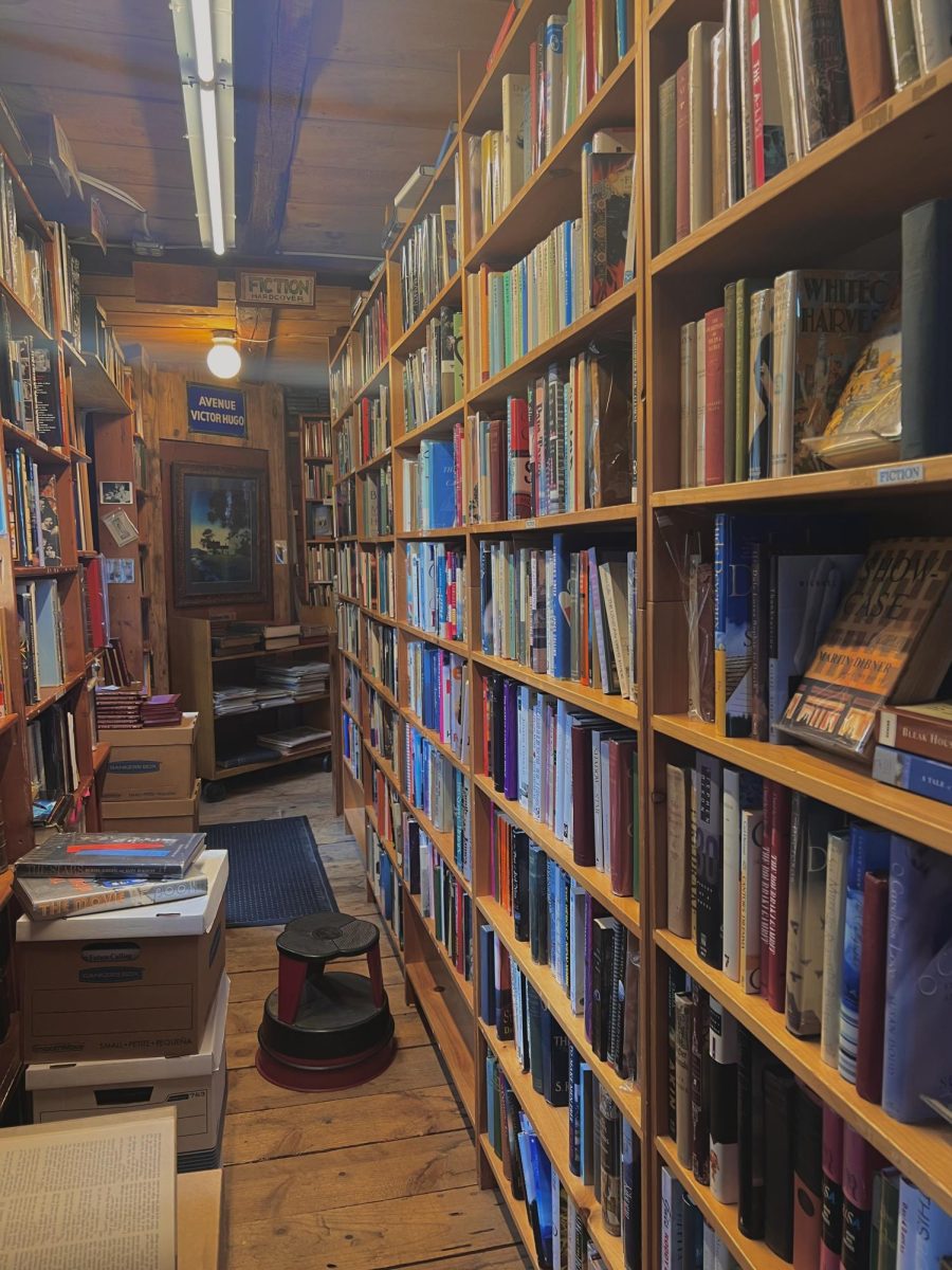 Just one aisle in Vince McCaffreys book store, which will close at the end of October, holds hundreds of stories.