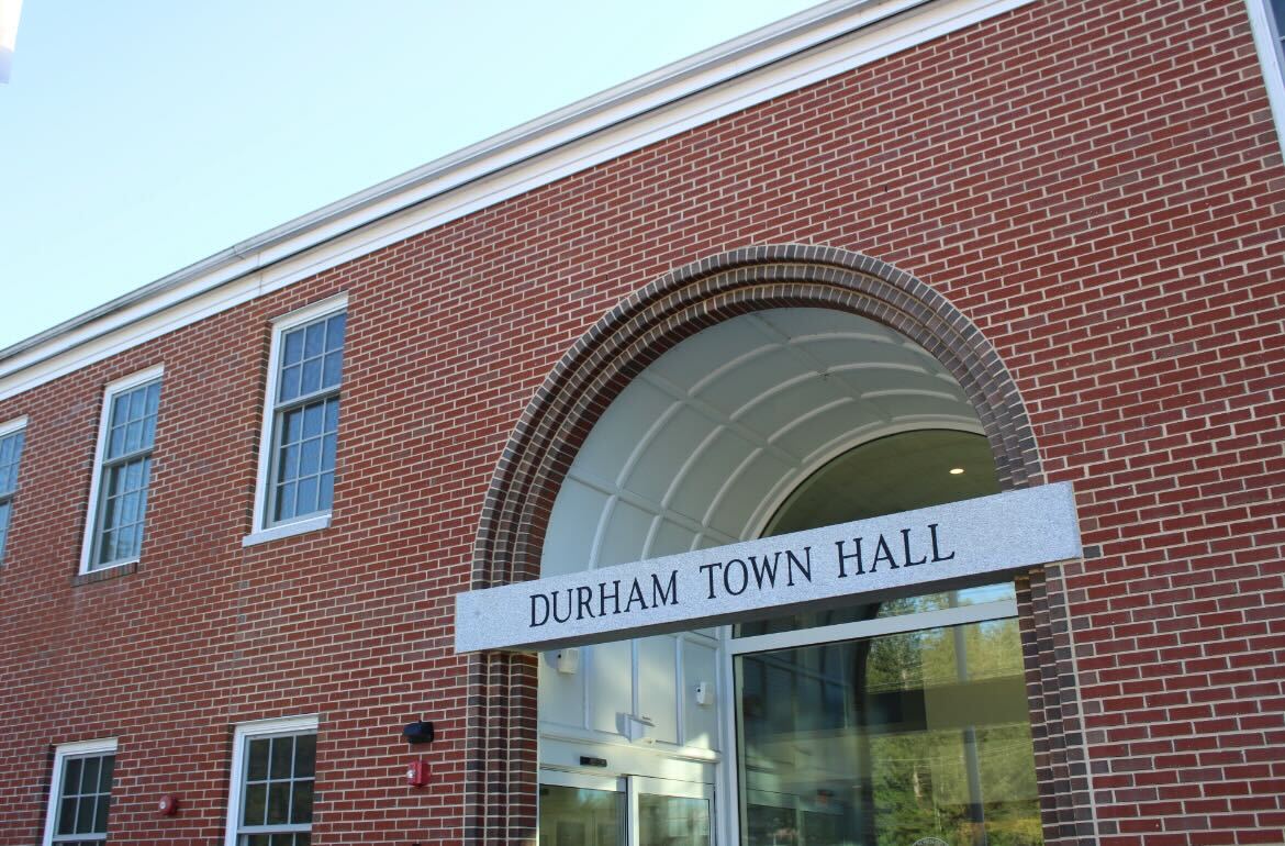 The Durham Town Hall is the site of IWMAC events regarding the signage campaign.