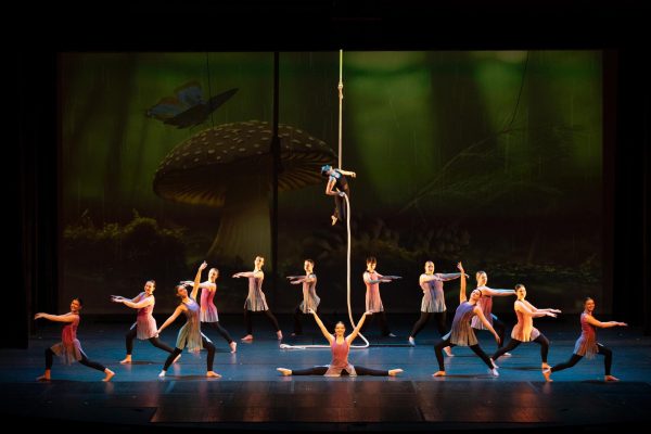 UNH Dance Company performs The Magic of Bugs show on opening night. 