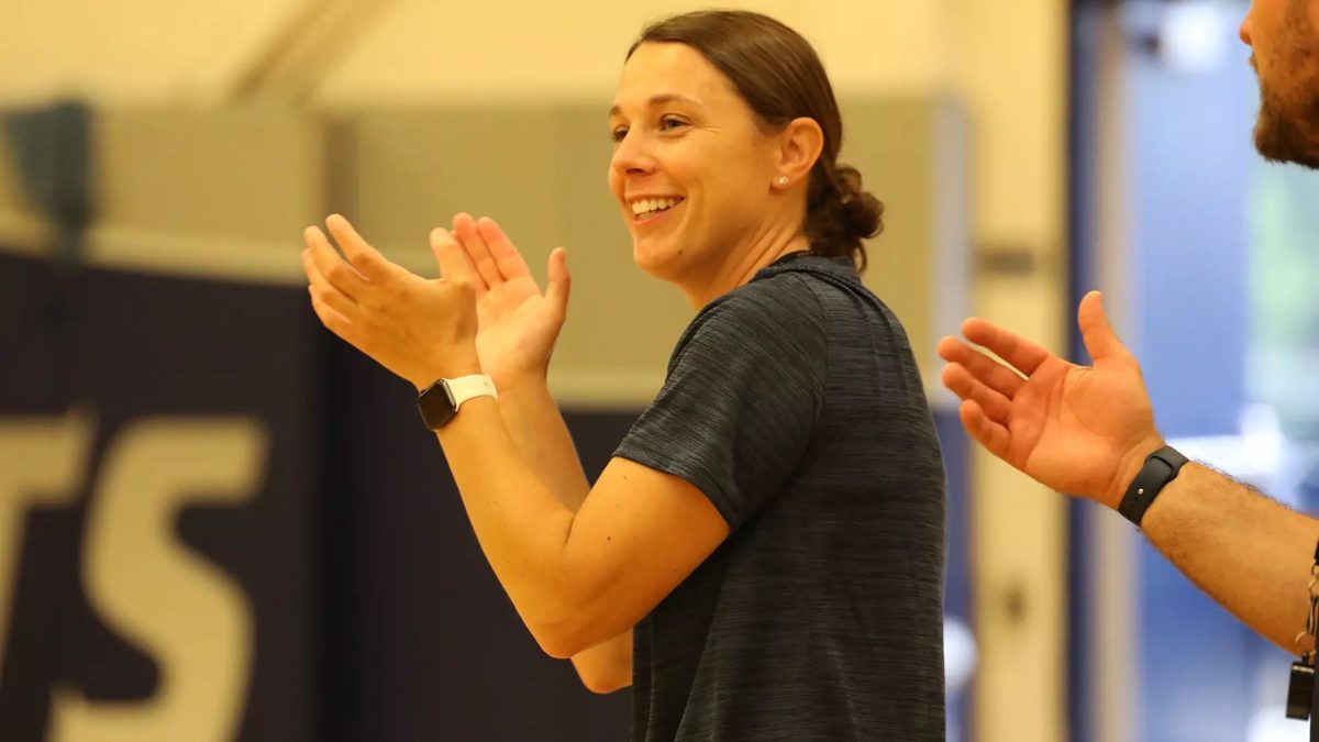 Megan Shoniker was hired as the new head coach of women's basketball at UNH in Spring 2024.